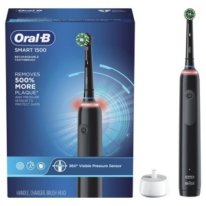 Oral-B Smart 1500 Electric Rechargeable Toothbrush, Black - 1 of 4