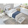 AFI Furnishings Warren Platform Bed TXL with Foot Drawer WH - 3 of 4
