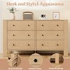 Garvee 6 Drawer Dresser for Bedroom, Modern Double Dresser Organizer with Storage Drawers, Wooden Chests of Drawers for Bedroom, Entryway, Hallway - 4 of 4