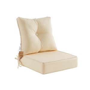 ARTPLAN Deep Seat Pillow and High Back Chair Cushions Outdoor Water Repellent Replacement Patio Seating Cushions - 1 of 4