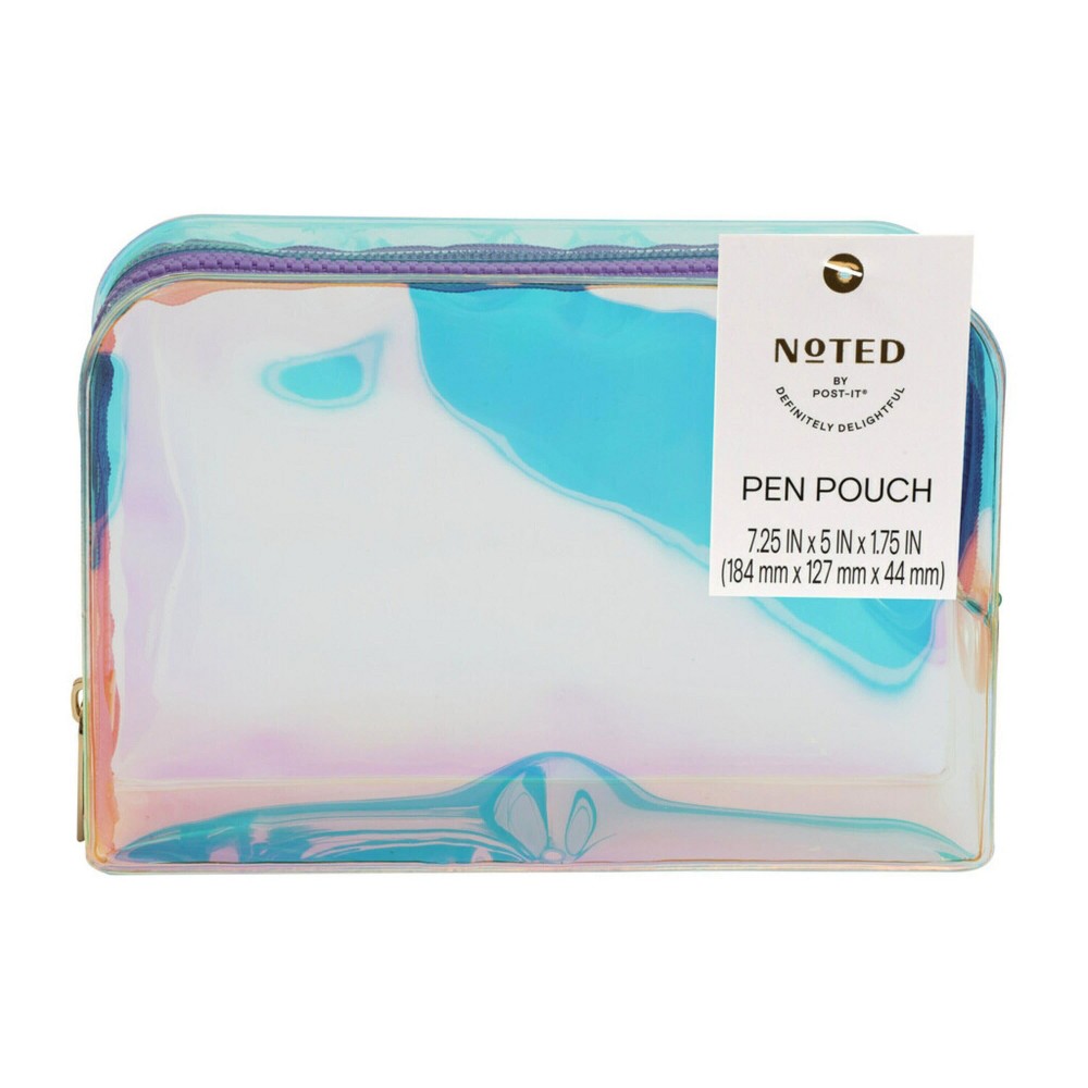 Post-it Iridescent Pen Pouch with Purple Zipper