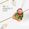 Spode Christmas Tree Teddy Bear Ornament, Durable Holiday Ornament for Festive Decor & Winter Wonderland Display - Sleek Seasonal Ornaments - 2 of 4