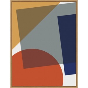 Amanti Art Layered Retro Modern Shapes In Bright Colors by The Creative Bunch Studio Canvas Wall Art Print Framed 18 x 24-in. - 1 of 4