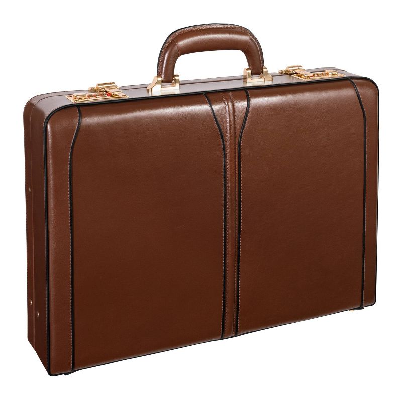 McKlein Lawson Leather Attache Briefcase, 6 of 9
