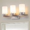 C Cattleya Satin Nickel Integrated LED Vanity Light Light with Frosted Glass Shade - 2 of 4