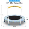 ORRD 36" Kids Mini Trampoline with Handle – Ages 1–6, Indoor/Outdoor - 3 of 4
