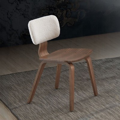NicBex Modern Mid-Century Upholstered Dining Chairs Set of 2 with Curved Backrest,Sleek Design Kitchen Chairs,Living Room Chairs