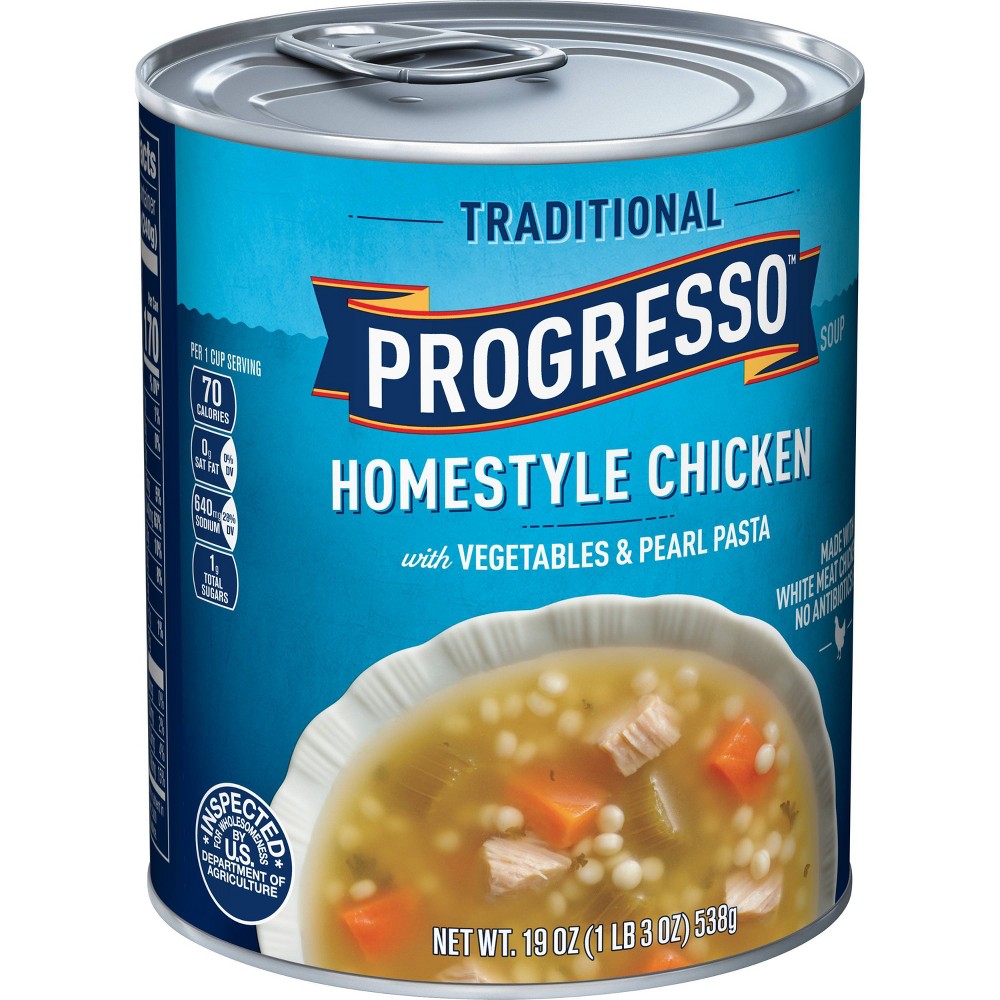 UPC 041196011210 product image for Progresso Homestyle Chicken with Vegetables & Pearl Pasta Soup - 18.5oz | upcitemdb.com