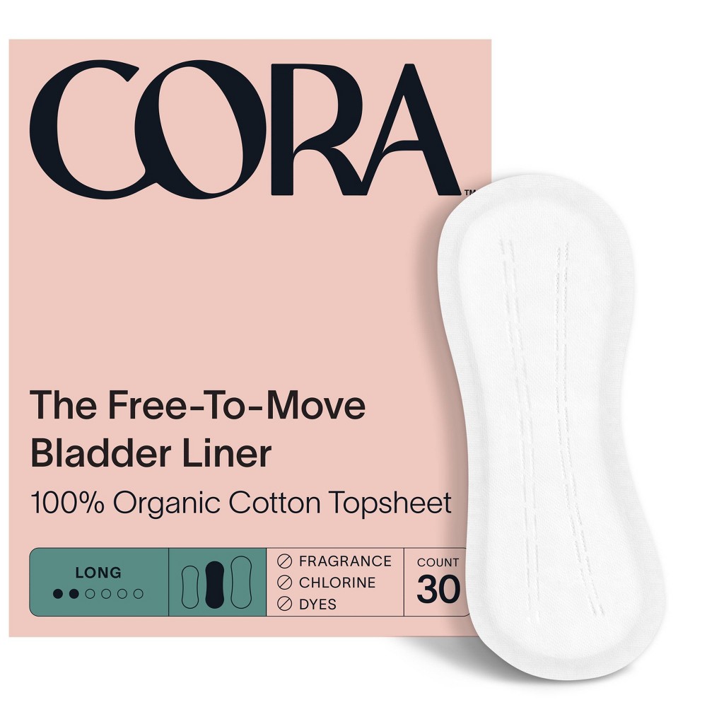 Cora Organic Cotton Bladder Liners - Long - 30ct