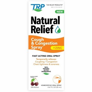 Natural Relief Cough & Congestion Oral Spray Black Cherry 0.67 Oz - 1 of 4
