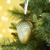 FURNIinspire Decorative Holiday Scene Props Glass Pine Cones Hanging Ornaments for Christmas Tree Holiday Party, Green, 2.8"*2.8"*4.3" - 2 of 4