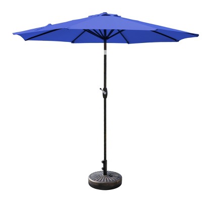 WestinTrends 9 Ft Outdoor Patio Market Table Umbrella with Bronze Round Base