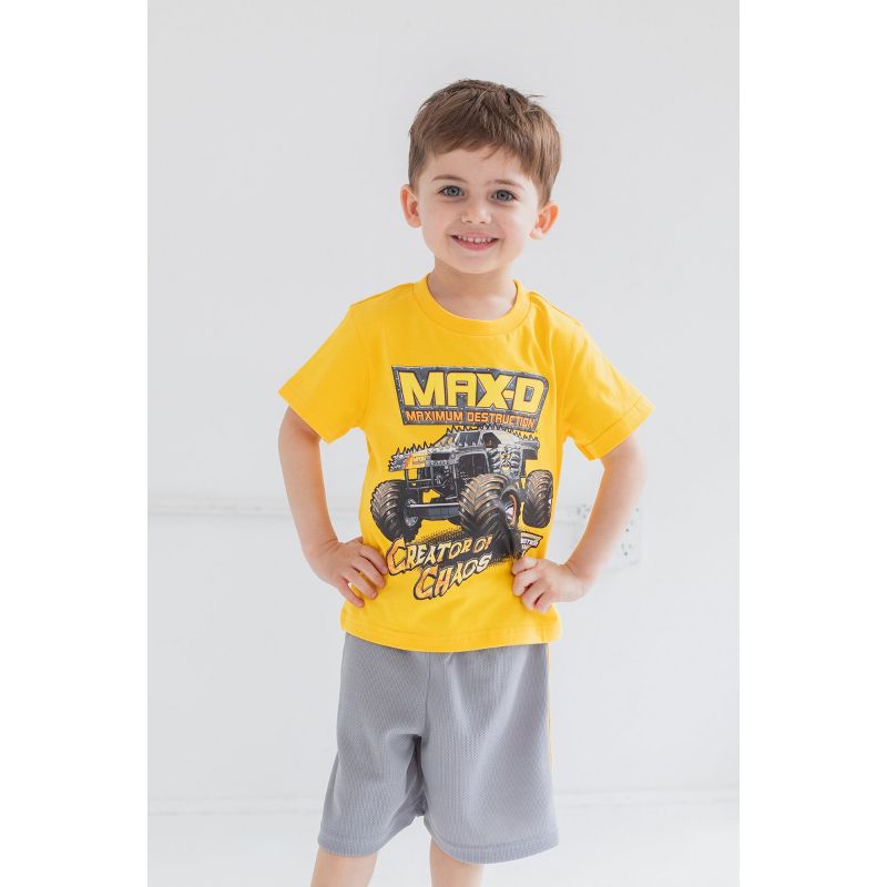 Monster Jam Graphic T-Shirt and Shorts Outfit Set Little Kid to Big Kid, 2 of 8