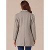 INSPIRE CHIC Women's Notched Lapel Single Breasted Outwear Fall coat - 4 of 4