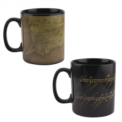 Paladone Products Ltd. Lord of the Rings One Ring 18.5oz Heat Change Ceramic Mug