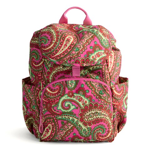 Рюкзаки Vera Bradley Women's Outlet Lighten Up Essential Rucksack Backpack Purple Opulence