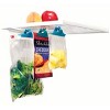 Jokari Zip Bag Holder Fridge Storage Hack, Suction Hold Baggies Under Shelf 2 Pk (total 4) - 2 of 3