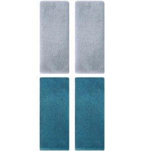 REGALWOVEN Solid Cotton Soft Absorbent Bath Hand Towels 4 Pack - 1 of 4