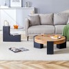 PAGED Rectangle Coffee Table Simple Modern Wooden Side Table with Wood Grain Finish for Living Room, Dining Room - 3 of 4