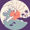 Men's Design By Humans OCN LP... By NDTank T-Shirt - 2 of 3
