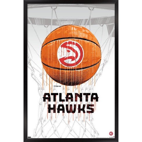Trends International NBA Atlanta Hawks - Logo 21 Wall Poster, 22.375 x  34, Unframed Version
