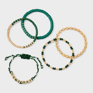 Game Day Bracelet Set 5pc - Wild Fable™ - 1 of 4