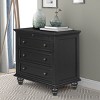 3-Drawer Pine Wood Nightstand with Pull-Out Tray, Modern Bedside Table for Bedroom or Living Room, 28''W Storage Chest-3irtyhousy - 3 of 4