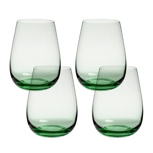 over&back Set of 4 18oz Stemless Mouth-Blown Glasses - 1 of 4