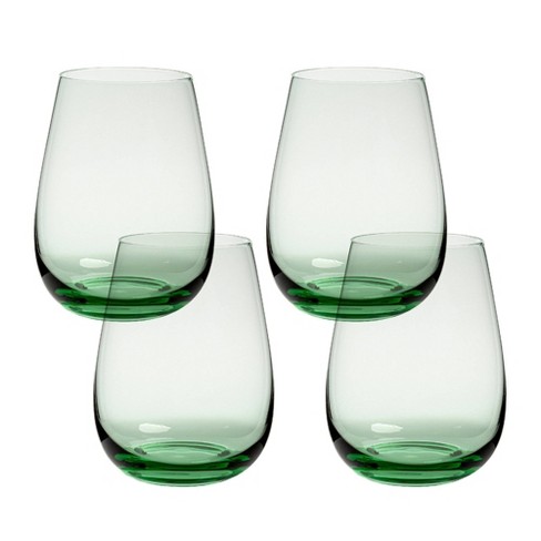 over&back Set of 4 18oz Stemless Mouth-Blown Glasses - image 1 of 4