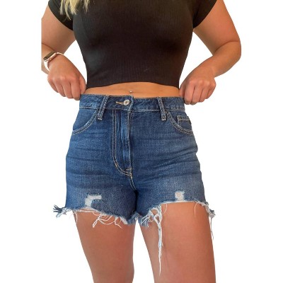 Women's Savy Classic Denim Shorts - KanCan