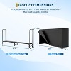 Large Firewood Rack Outdoor with Cover,Heavy Duty Metal Wood Rack with Zipper, Black Waterproof Oxford Fabric,for Indoor & Outdoor - 3 of 4