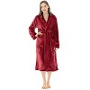 PAVILIA Fleece Robe For Women, Plush Warm Bathrobe, Fluffy Soft Spa Long Lightweight Fuzzy Cozy, Satin Trim - 2 of 4