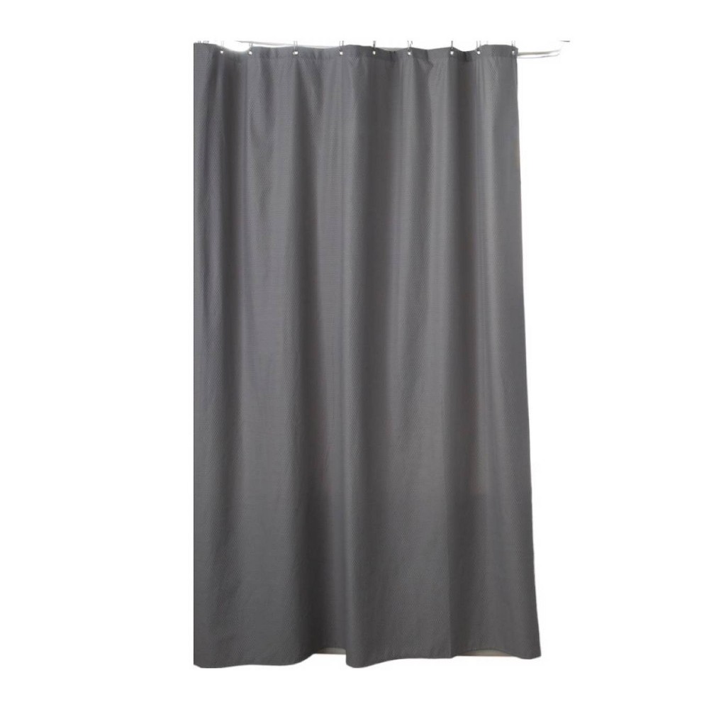 Photos - Shower Curtain Delano Fabric  Gray - Moda at Home