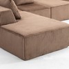 Resenkos Modular Sofa Set, Flexible Sectional Couch, Perfect for Living Room, Space-Saving & Comfortable, Corduroy, Beige - 2 of 4