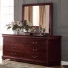 SEVOBAL Bathroom Vanity Mirrors Square Wooden Frame Soft Glow Backlighting Smooth Surface Lightweight Yet Sturdy, Cherry, 1"*36"*38" - 2 of 4