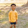 Kids' Organic Raglan Lightweight Sweatshirt Butterscotch -Jackalo - 3 of 4
