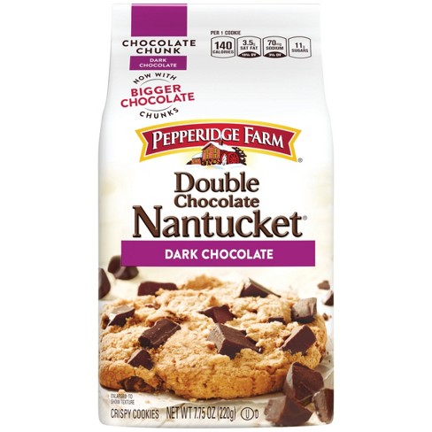 Pepperidge Farm Nantucket Crispy Double Chocolate Chunk Cookies 7 75oz Target