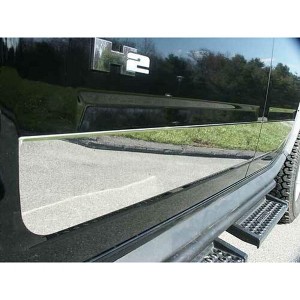 QAA is Compatible with 2003-2009 Hummer H2 4 Piece Stainless Rocker Panel Trim, Upper Kit, 6.5" Width HV43018 - 1 of 4