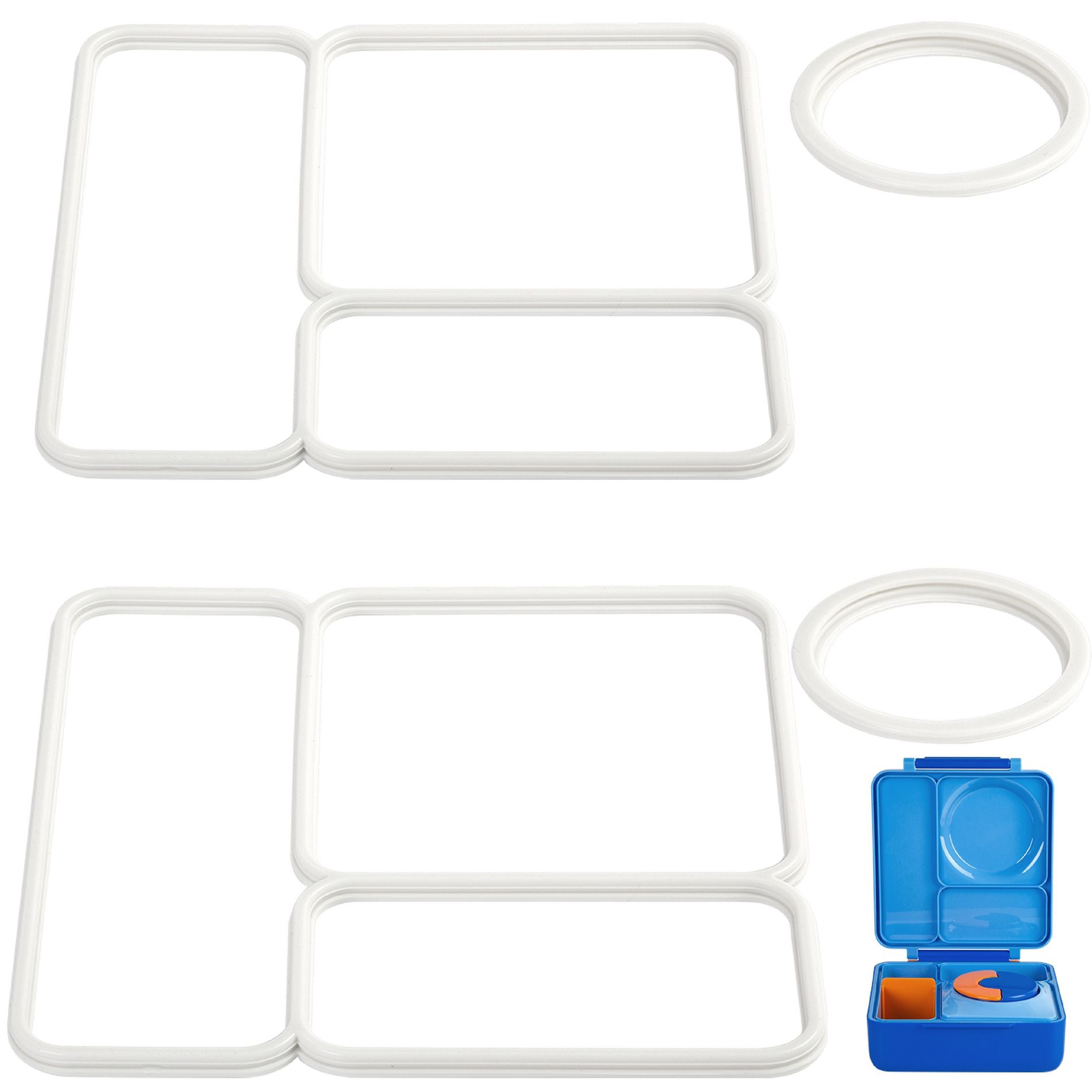Impresa [4 PC] Seal Replacement Parts for Omiebox Bento Box for