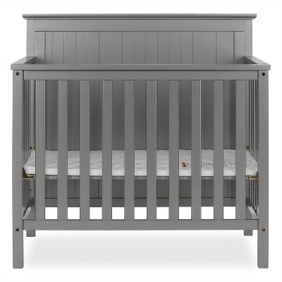 Dream On Me Jasmin 4-in-1 Convertible Mini Crib - Gray