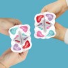 Big Dot of Happiness Colorful Hearts - Happy Valentine's Day Party Cootie Catcher Game - Valentine Jokes for Kids Fortune Tellers - Set of 12 - 2 of 4