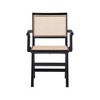 Meridian Furniture,Preston Wood Dining Arm Chair, Set of 2 - 3 of 4