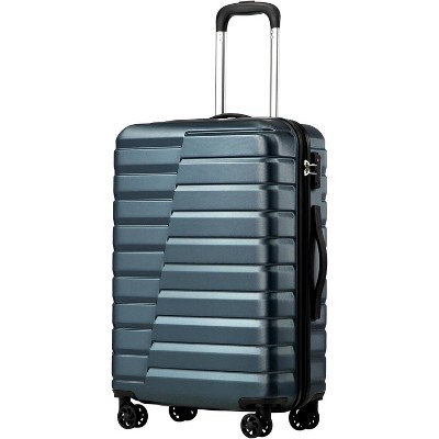 Coolife Luggage Suitcase  Hardside PC+ABS Spinner TSA Lock Telescopic Handle(24in)
