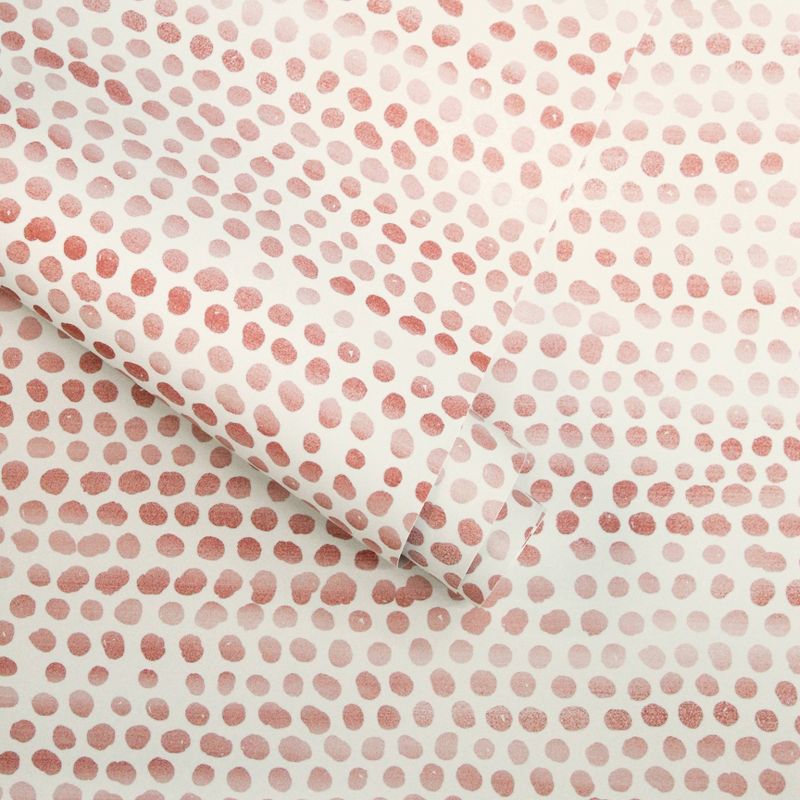 Tempaper Moire Dots Self-Adhesive Removable Wallpaper Coral, 5 of 6