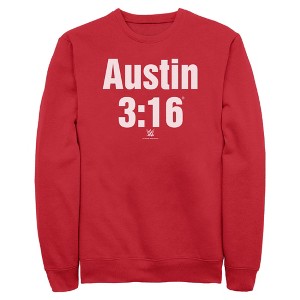 Mens WWE Stone Cold Steve Austin 3:16 White Logo Sweatshirt - 1 of 4