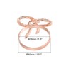 Unique Bargains Dining Table Decoration Alloy Wear Resistance Bow-knot Shape Napkin Rings 6 Pcs - 2 of 4
