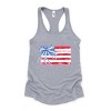 Simply Sage Market Watercolor Flag Coquette Racerback Tank - 2 of 4