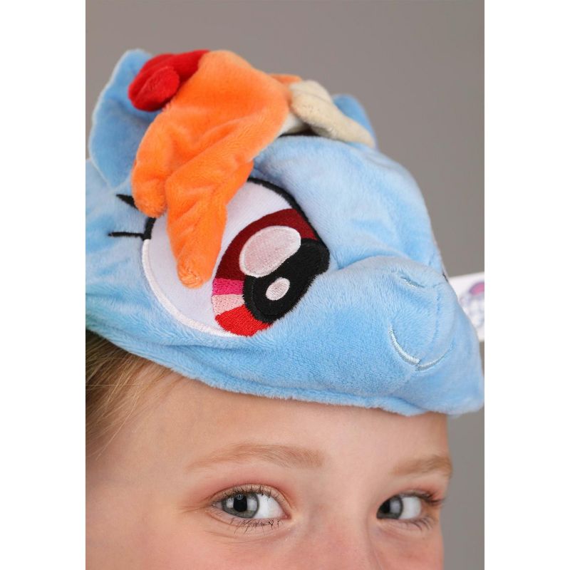 HalloweenCostumes.com One Size Fits Most  Girl  My Little Pony Rainbow Dash Face Headband Accessory, Orange/Blue/Blue, 4 of 7