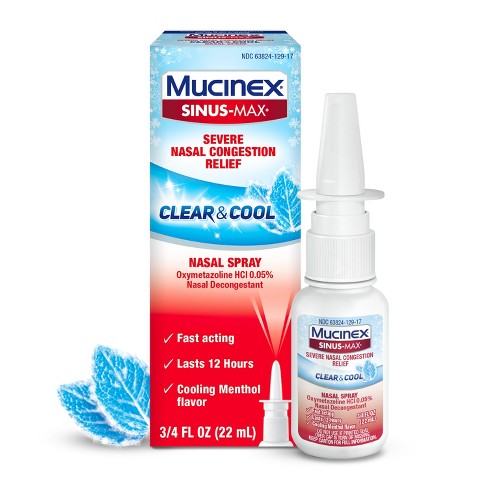 Mucinex Sinus Nasal Spray Decongestant- 0.75 Oz : Target