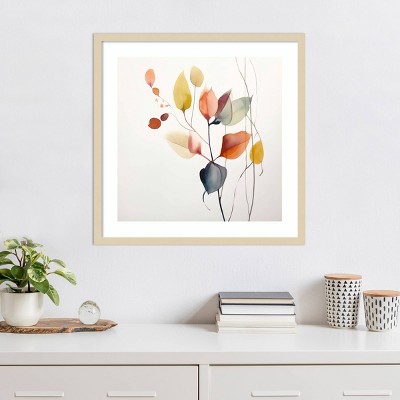 Fluid Floral Artistry I Svelte Natural Framed Abstract Print